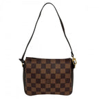 Louis Vuitton Handbag Trousse Makeup Pouch Damier Canvas Brown Gold — view 2