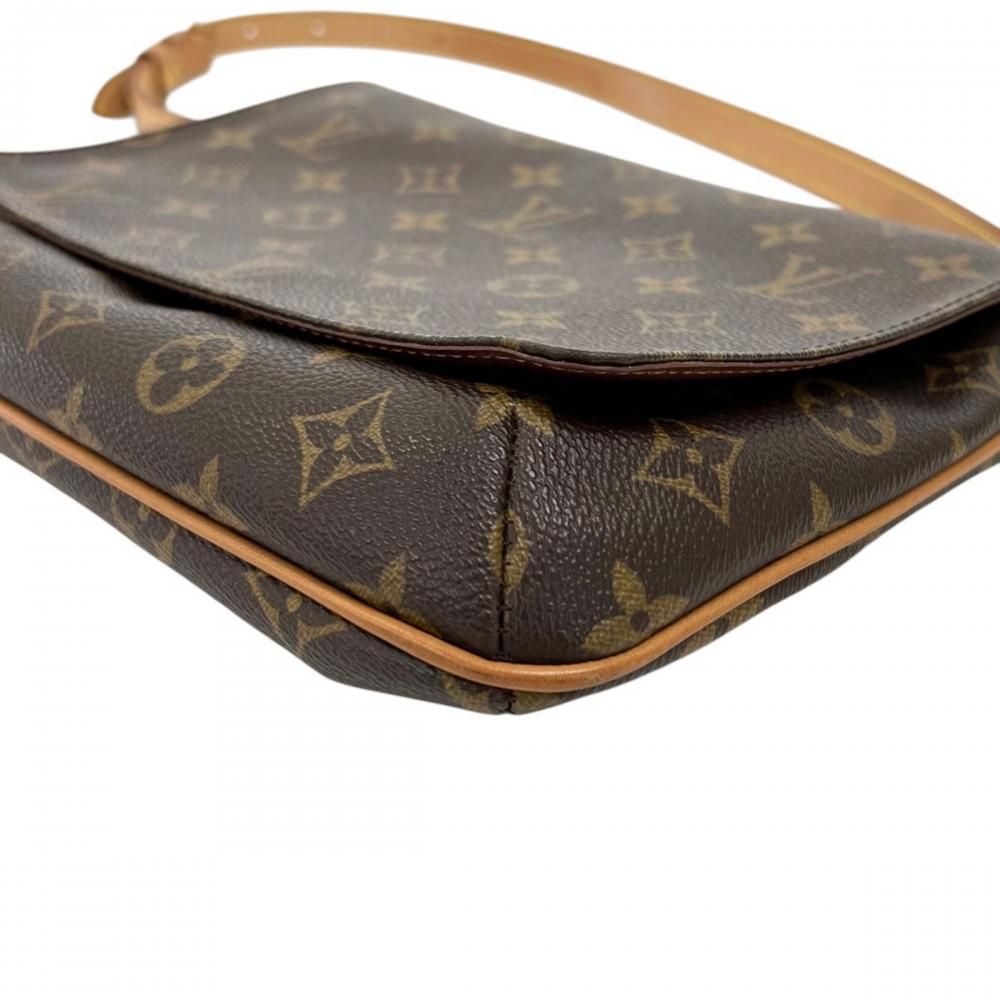 Louis Vuitton Shoulder Bag Musette Tango Monogram Canvas Brown Gold — view 8