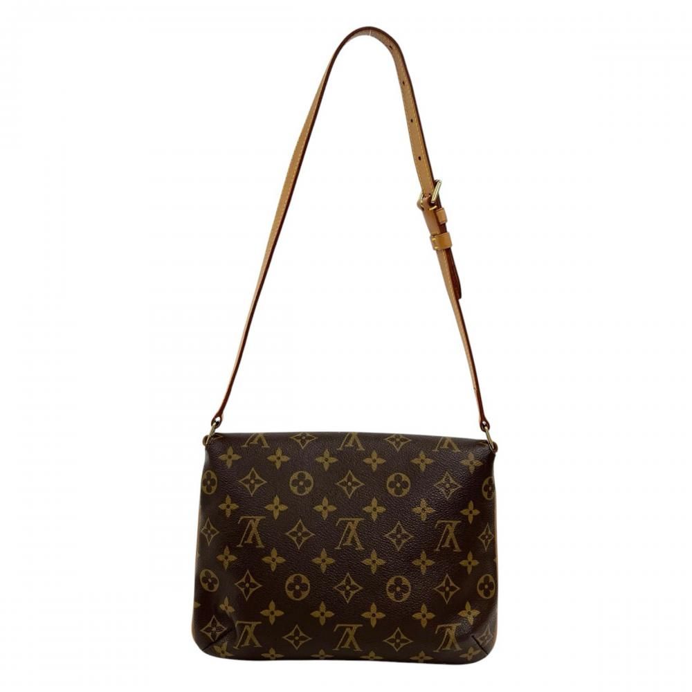 Louis Vuitton Shoulder Bag Musette Tango Monogram Canvas Brown Gold — view 2