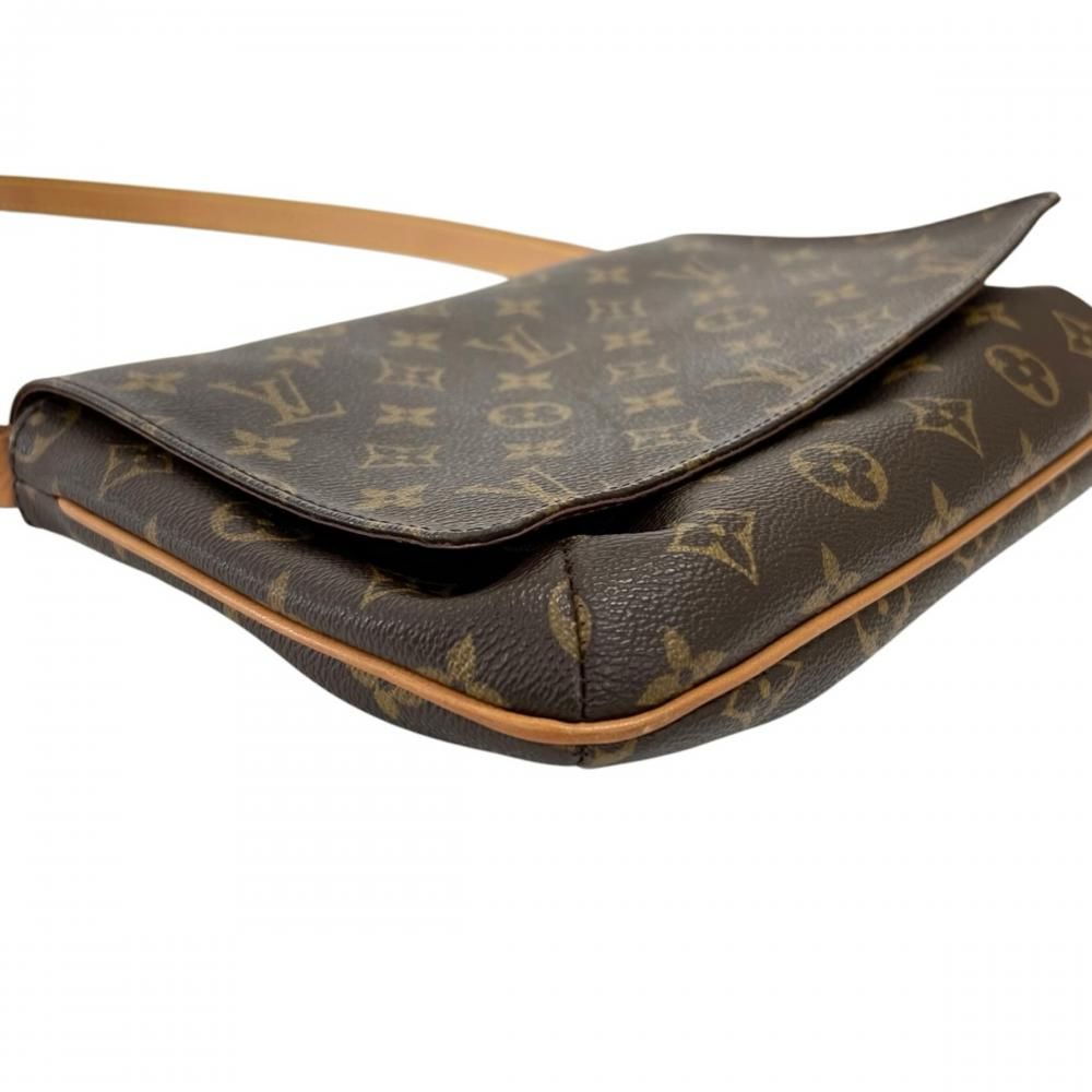 Louis Vuitton Shoulder Bag Musette Tango Monogram Canvas Brown Gold — view 7