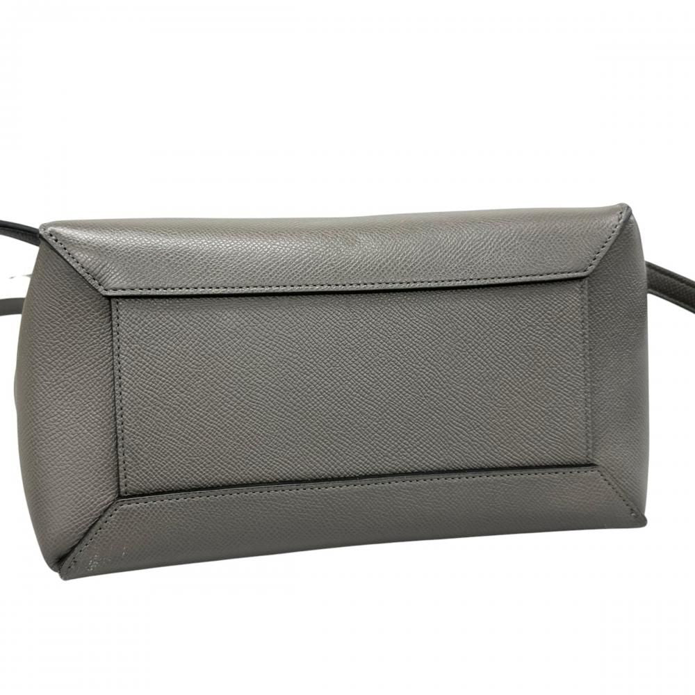 Celine 2-Way Belt Bag Crossbody Calfskin Gray Gold — view 3