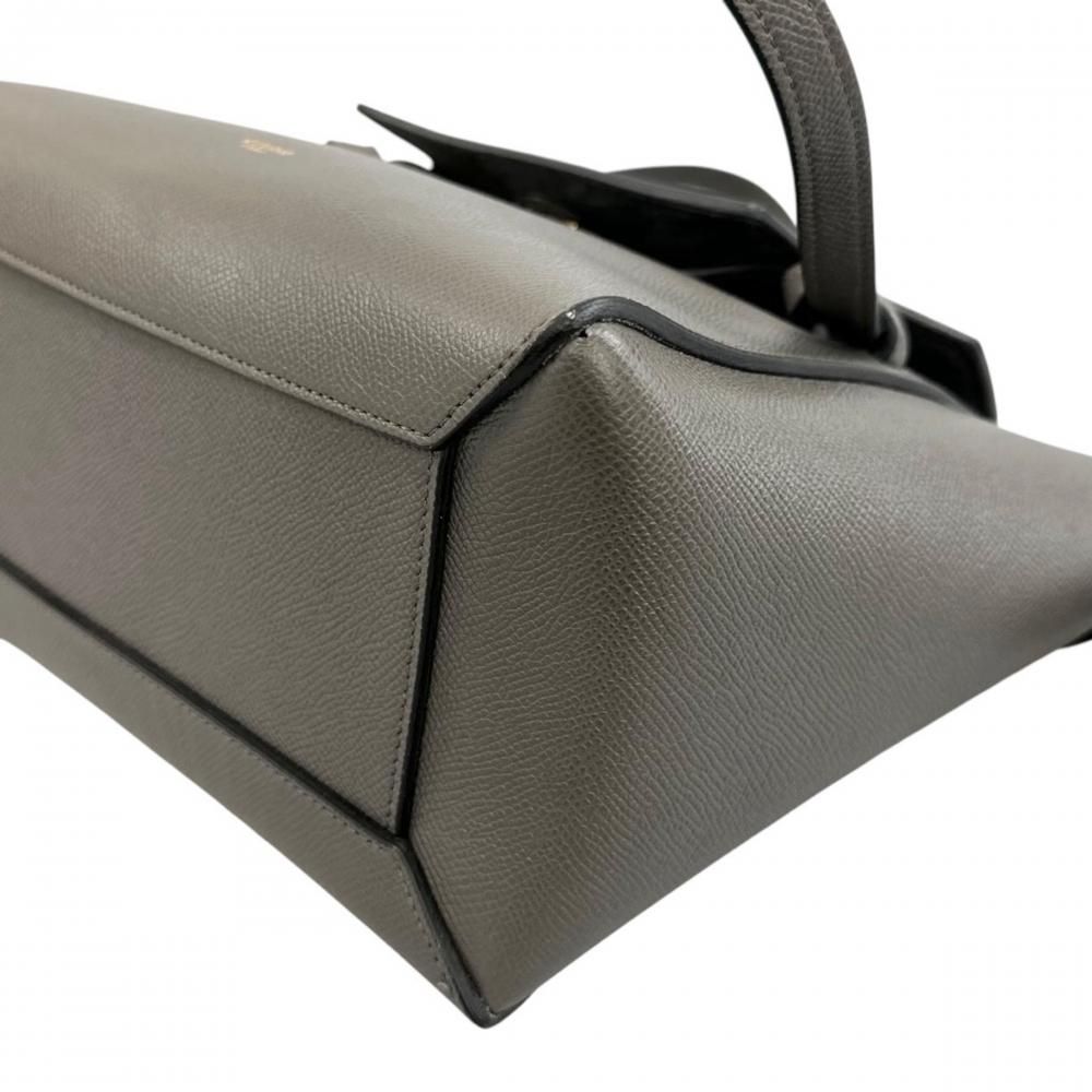 Celine 2-Way Belt Bag Crossbody Calfskin Gray Gold — view 8