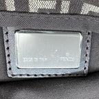 Fendi Handbag Zucchino Tote Canvas Leather Brown Silver — view 6