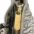 Louis Vuitton Shoulder Bag Monogram Olympe Nimbus PM Lambskin Gray Gold — view 8