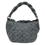 Louis Vuitton Shoulder Bag Monogram Olympe Nimbus PM Lambskin Gray Gold — view 2