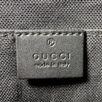 Gucci Shoulder Bag Web Stripe Crossbody GG Supreme Canvas Leather Black — view 5