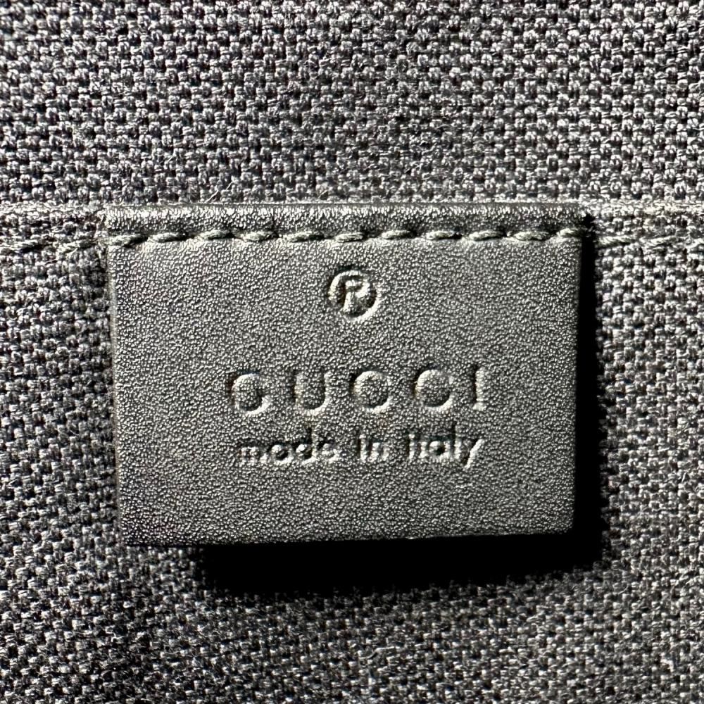 Gucci Shoulder Bag Web Stripe Crossbody GG Supreme Canvas Leather Black — view 5