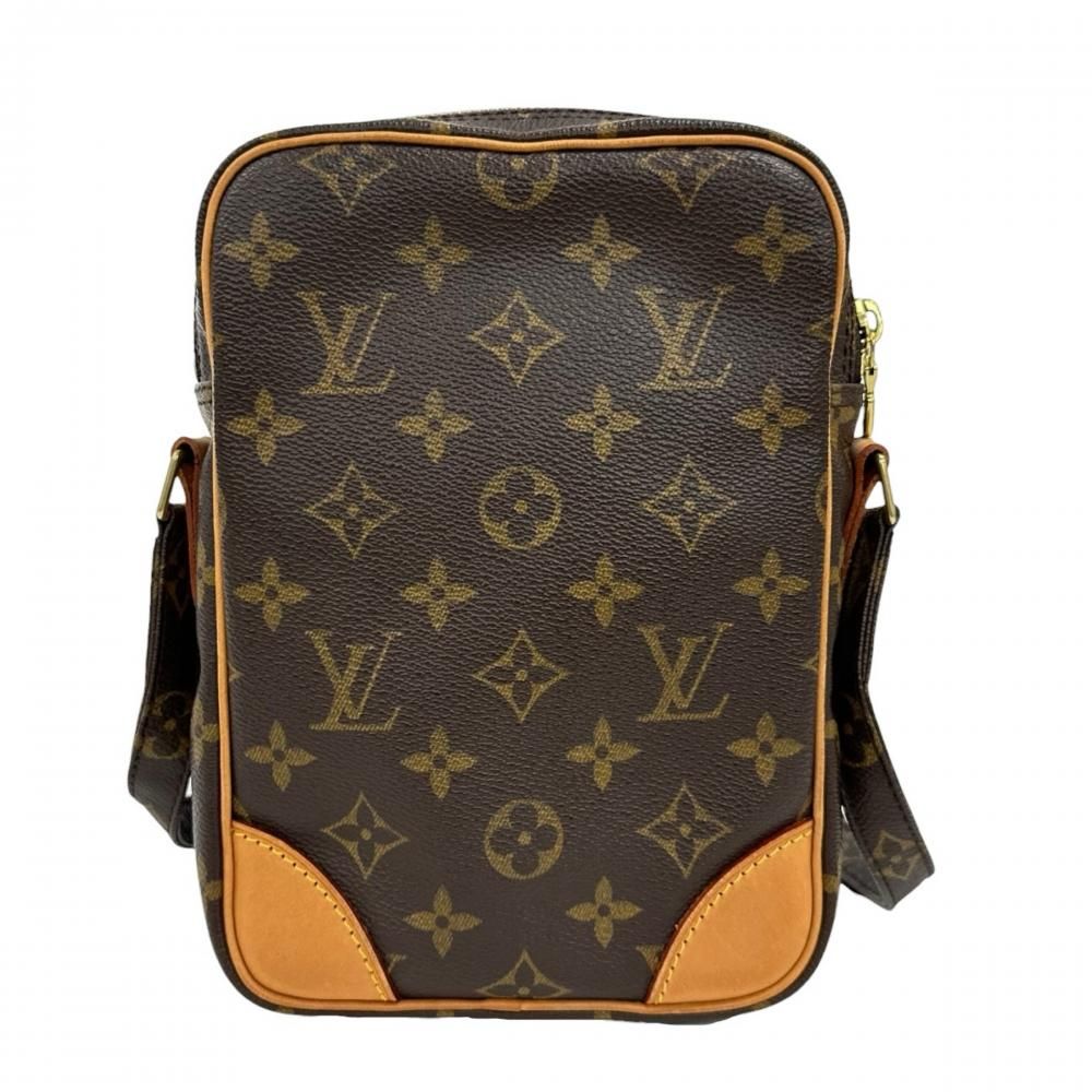Louis Vuitton Shoulder Bag Amazon Crossbody Monogram Canvas Brown Gold — view 2