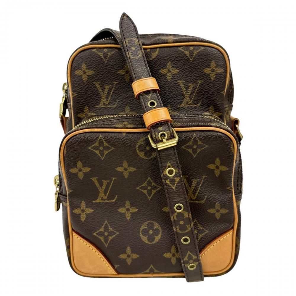 Louis Vuitton Shoulder Bag Amazon Crossbody Monogram Canvas Brown Gold