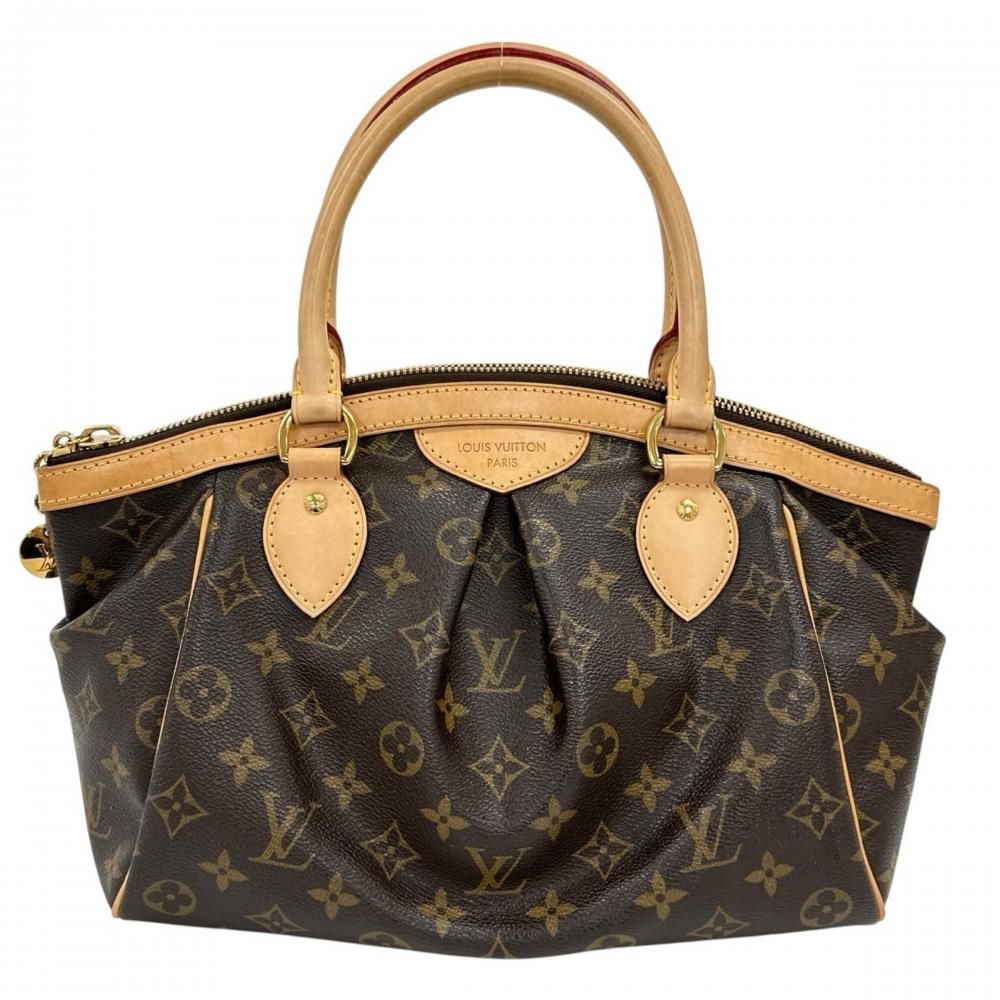 Louis Vuitton Handbag Tivoli PM Monogram Canvas Brown Gold