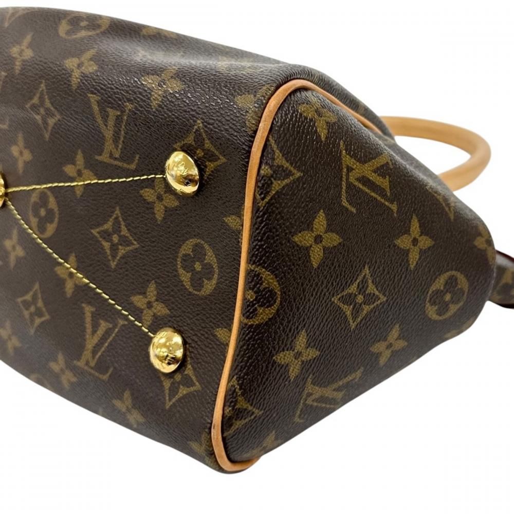 Louis Vuitton Handbag Tivoli PM Monogram Canvas Brown Gold — view 8