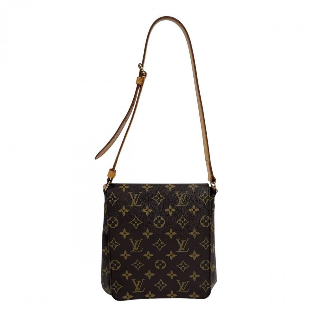Louis Vuitton Shoulder Bag Musette Salsa Short Monogram Canvas Brown Gold