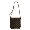 Louis Vuitton Shoulder Bag Musette Salsa Short Monogram Canvas Brown Gold