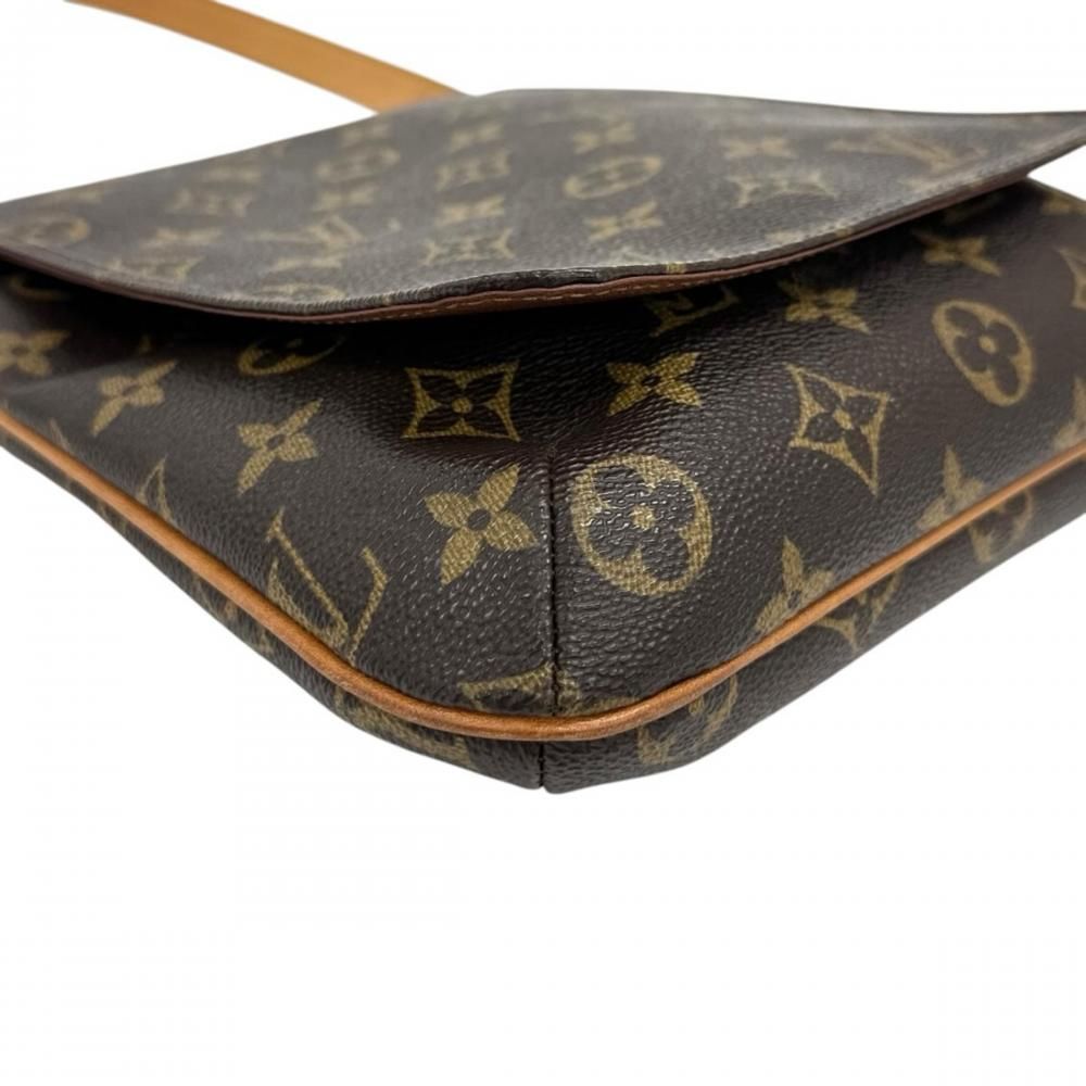 Louis Vuitton Shoulder Bag Musette Salsa Short Monogram Canvas Brown Gold — view 7