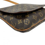 Louis Vuitton Shoulder Bag Musette Salsa Short Monogram Canvas Brown Gold — view 7