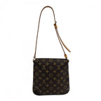 Louis Vuitton Shoulder Bag Musette Salsa Short Monogram Canvas Brown Gold — view 2