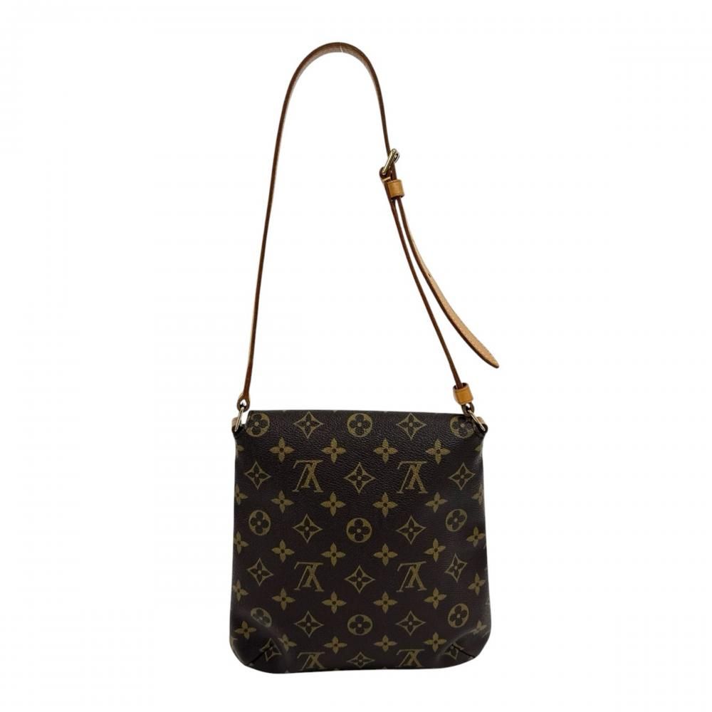 Louis Vuitton Shoulder Bag Musette Salsa Short Monogram Canvas Brown Gold — view 2