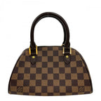 Louis Vuitton Handbag Damier Ebene Riviera PM Mini Canvas Brown Gold — view 2