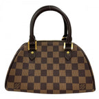 Louis Vuitton Handbag Damier Ebene Riviera PM Mini Canvas Brown Gold
