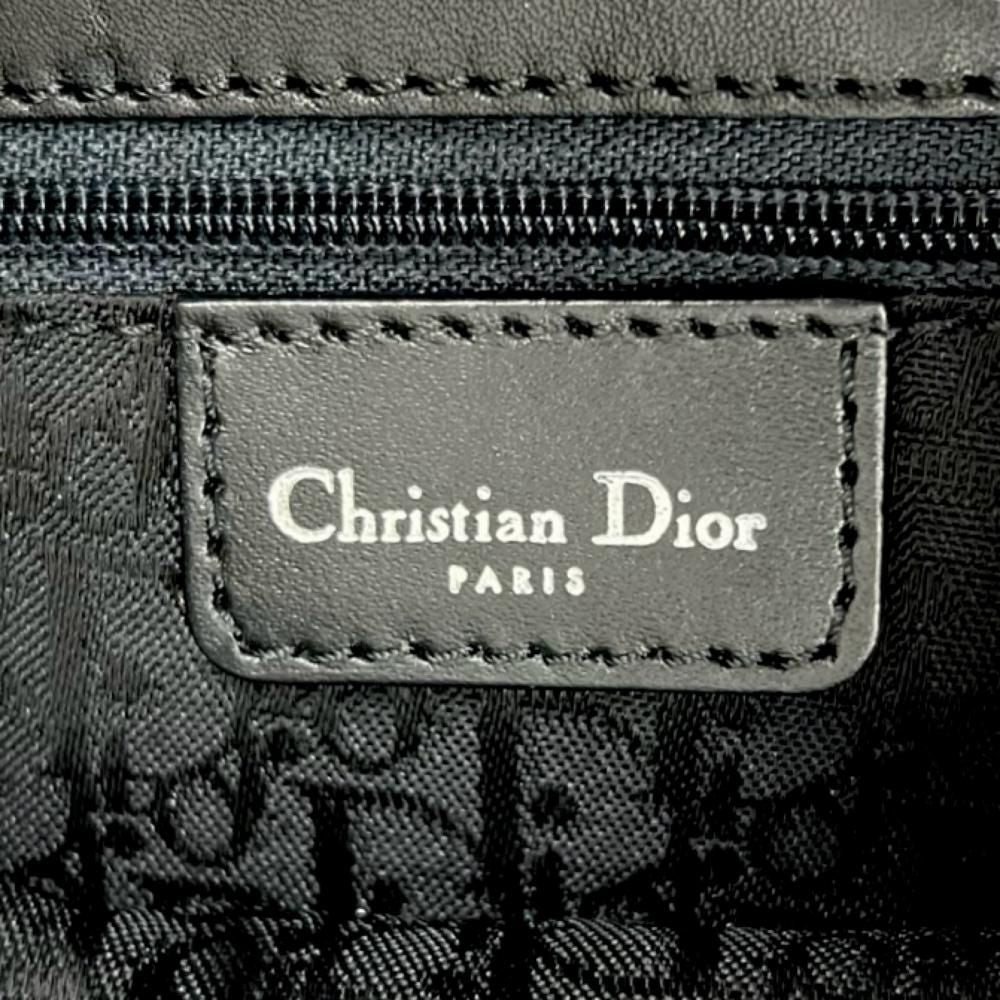 Prada Shoulder Bag Street Chic Leather Black Silver — view 5