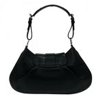 Prada Shoulder Bag Street Chic Leather Black Silver — view 2