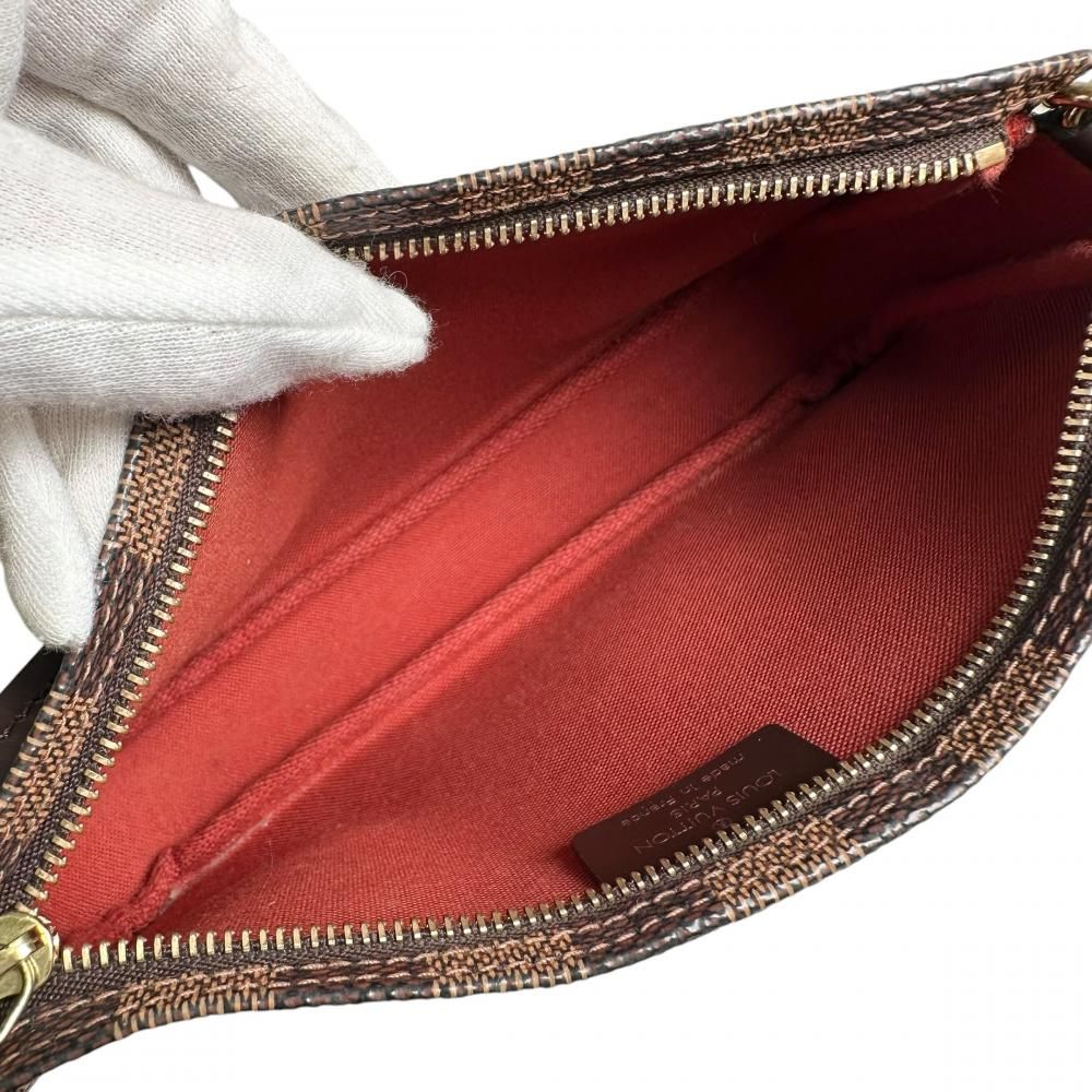 Louis Vuitton Handbag Navona Pouch Damier Canvas Brown — view 4