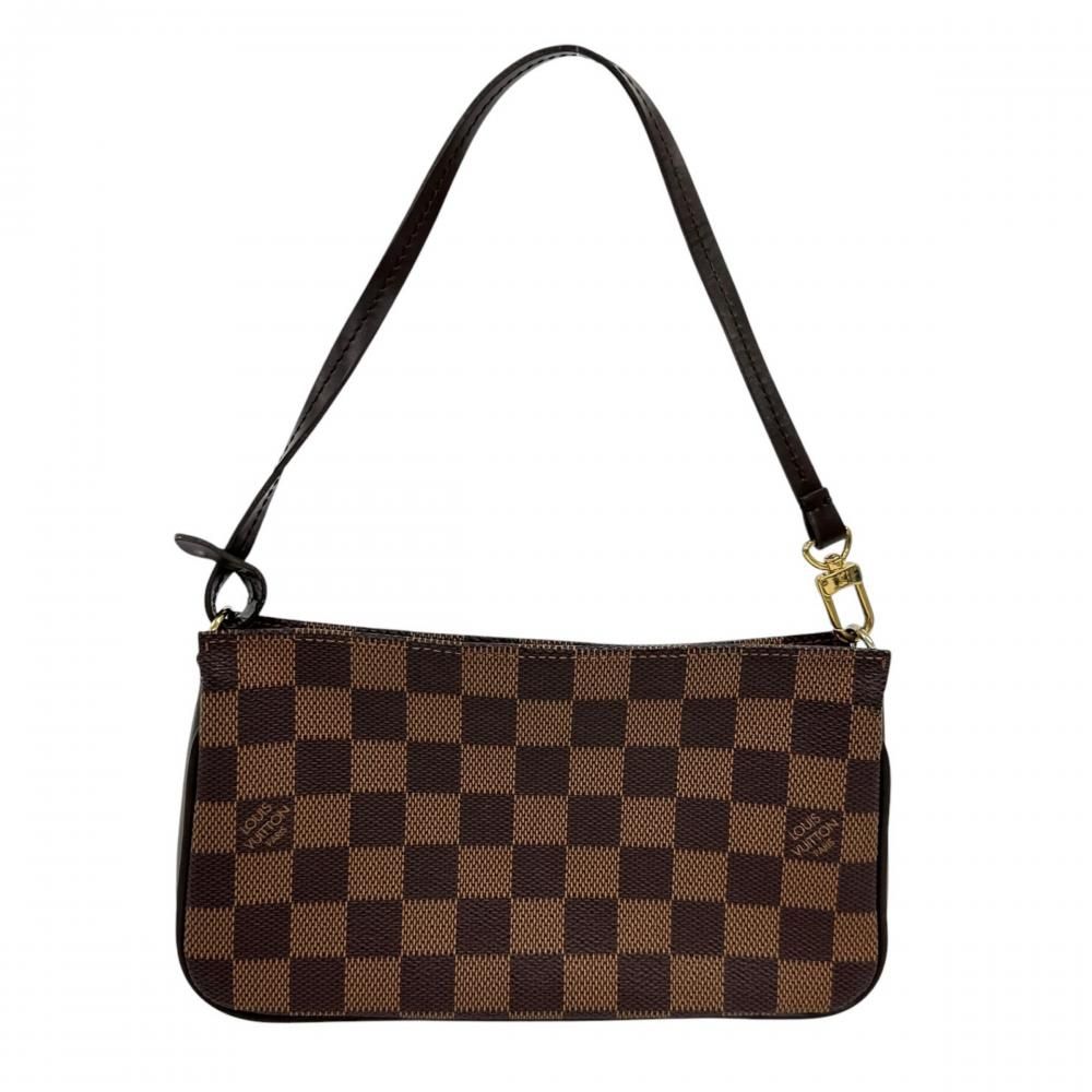 Louis Vuitton Handbag Navona Pouch Damier Canvas Brown