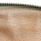 Celine Shoulder Bag Macadam Chain Mini Crossbody Leather Brown Gold — view 4