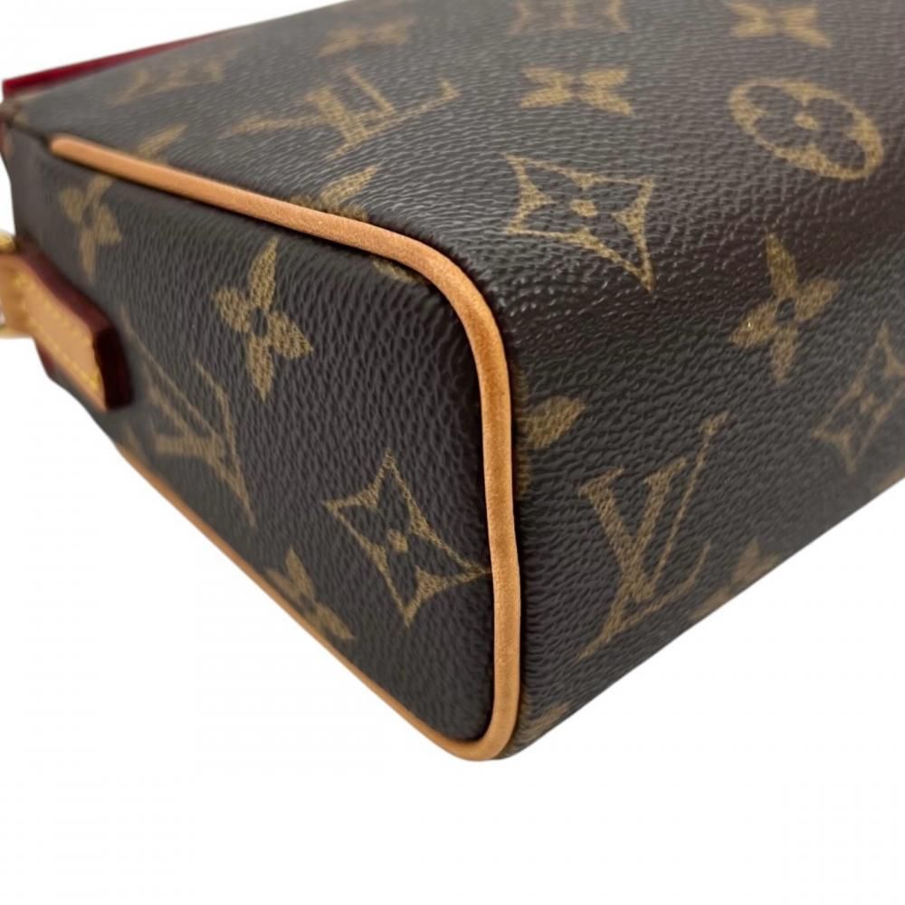 Louis Vuitton Handbag Recital Single Handle Monogram Canvas Brown Gold — view 6