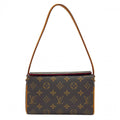 Louis Vuitton Handbag Recital Single Handle Monogram Canvas Brown Gold