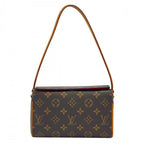 Louis Vuitton Handbag Recital Single Handle Monogram Canvas Brown Gold