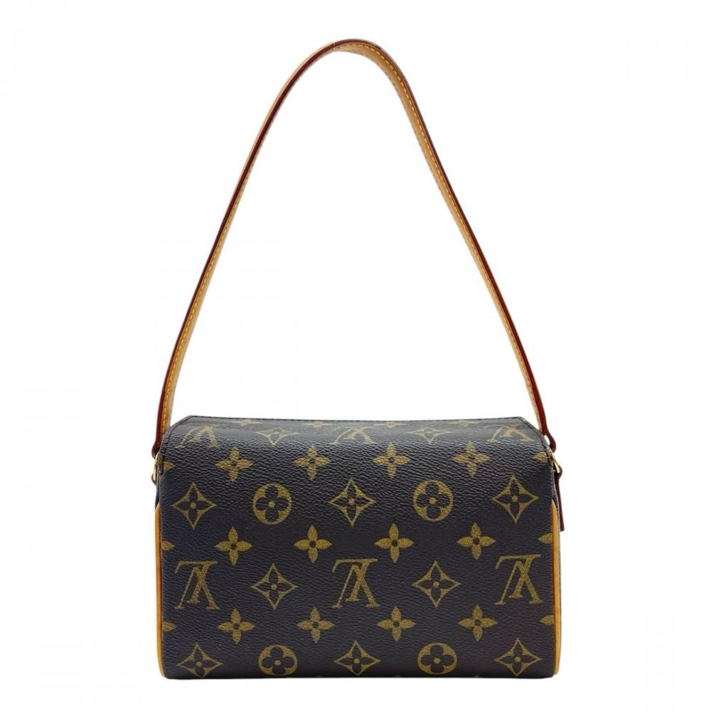 Louis Vuitton Handbag Recital Single Handle Monogram Canvas Brown Gold — view 2