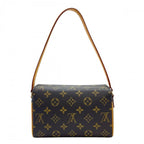 Louis Vuitton Handbag Recital Single Handle Monogram Canvas Brown Gold — view 2