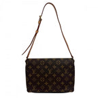 Louis Vuitton Shoulder Bag Musette Tango Short Monogram Canvas Brown Gold