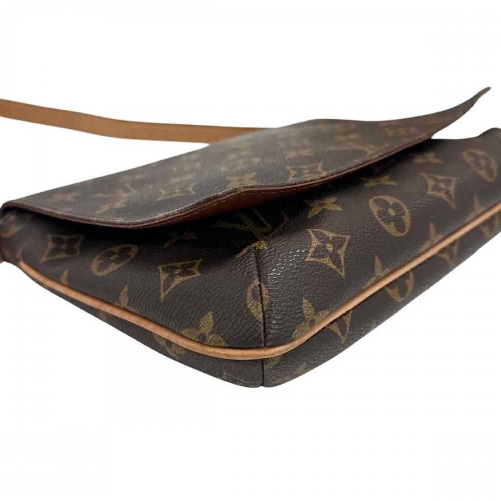 Louis Vuitton Shoulder Bag Musette Tango Short Monogram Canvas Brown Gold — view 7