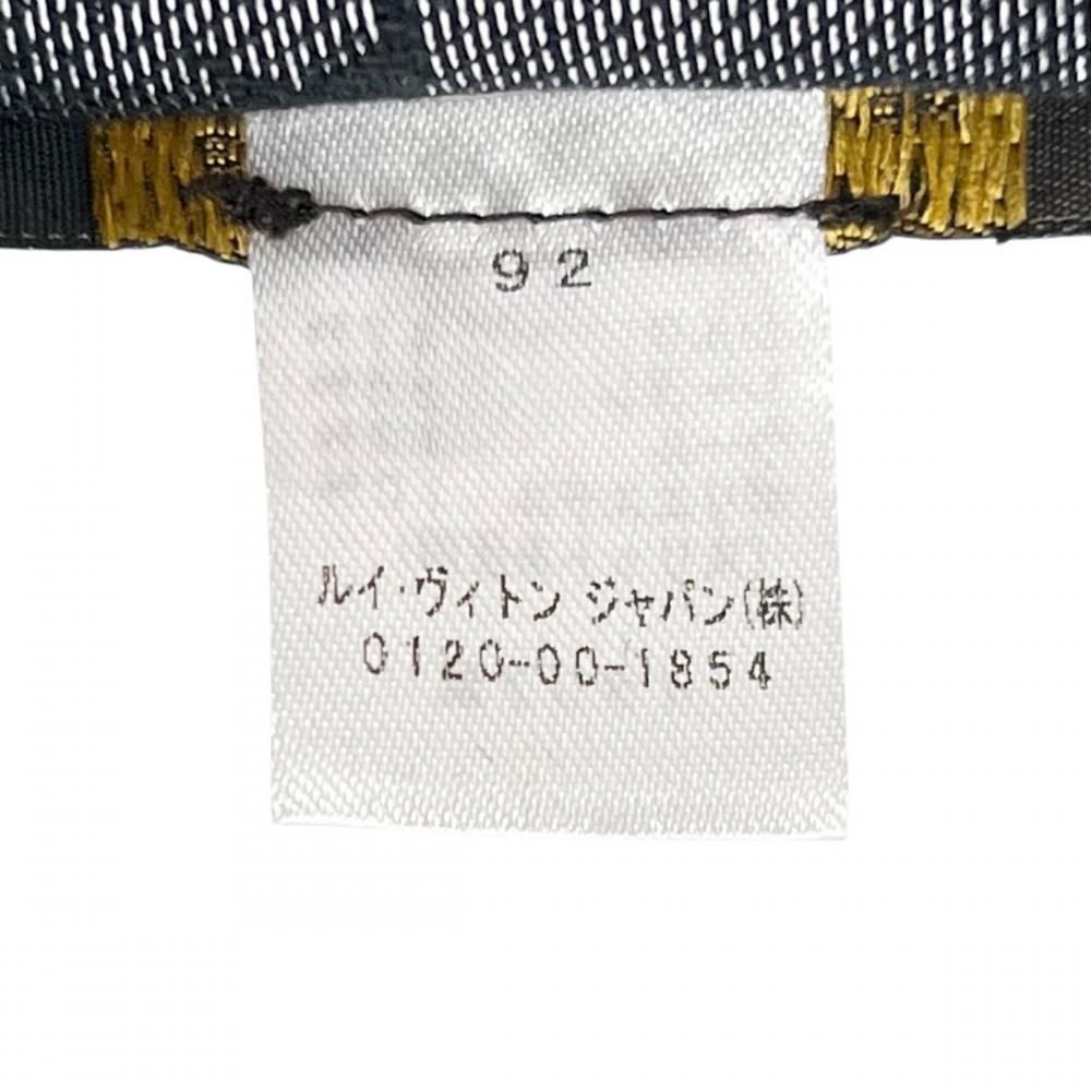 Louis Vuitton Shawl Monogram Shine Large Silk Wool Rayon Black Scarf — view 4