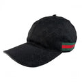Gucci Cap Sherry Line Original GG Canvas Baseball Cap M Black Hat