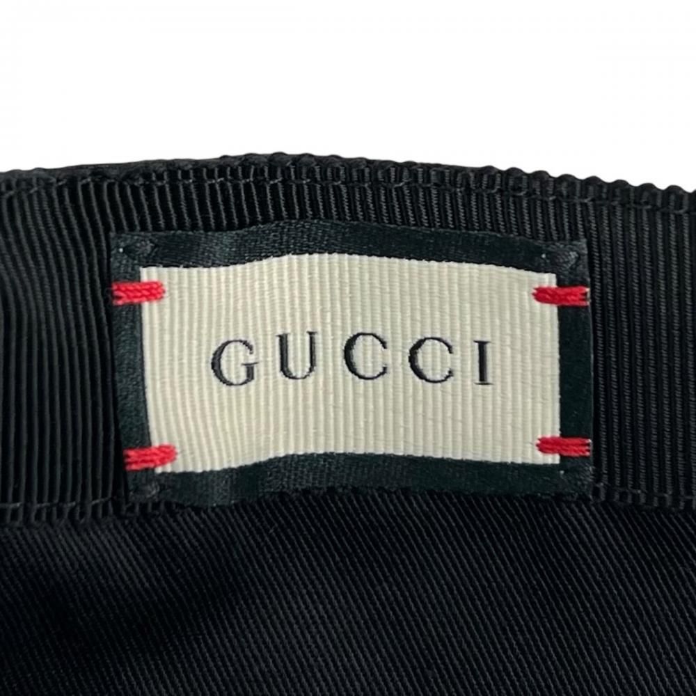 Gucci Cap Sherry Line Original GG Canvas Baseball Cap M Black Hat — view 4