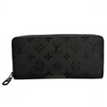 Louis Vuitton Wallet Zippy Horizontal Zip Around Leather Monogram Midnight