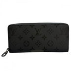 Louis Vuitton Wallet Zippy Horizontal Zip Around Leather Monogram Midnight