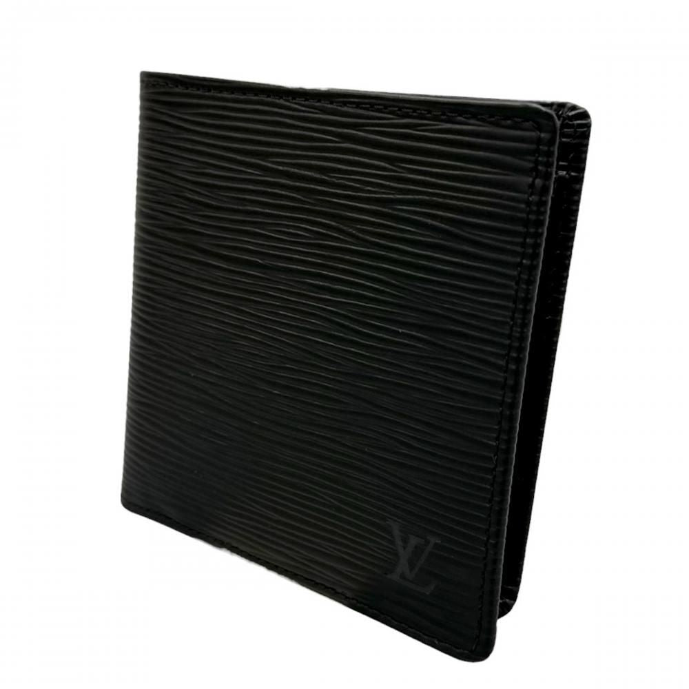 Louis Vuitton Bifold Wallet Portefeuille Marco Epi Leather Black — view 3