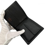 Louis Vuitton Bifold Wallet Portefeuille Marco Epi Leather Black — view 5