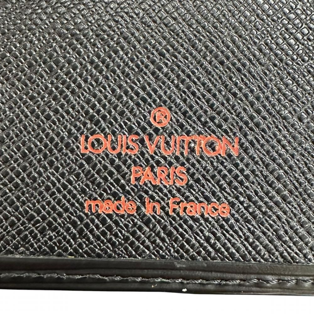 Louis Vuitton Bifold Wallet Portefeuille Marco Epi Leather Black — view 6