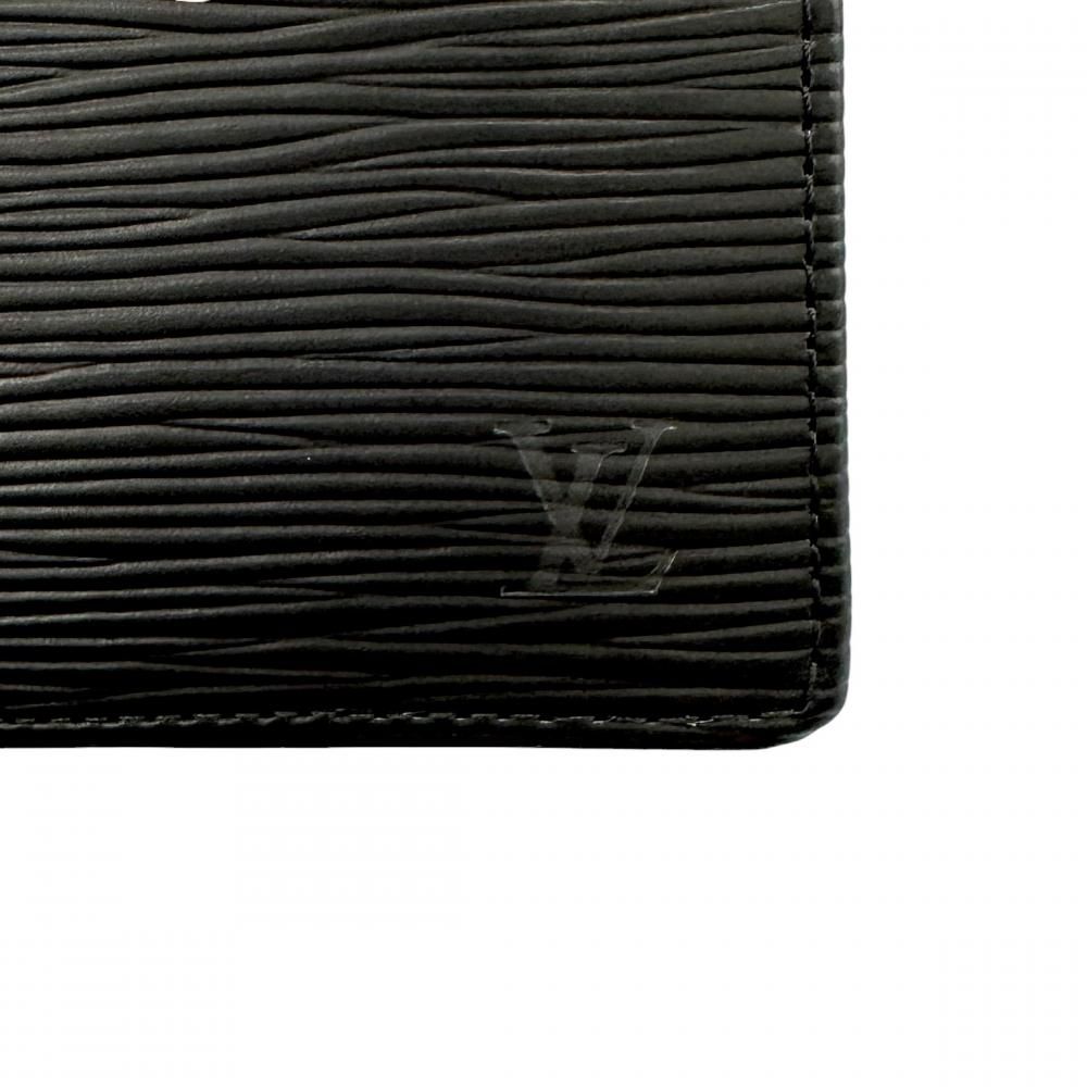 Louis Vuitton Bifold Wallet Portefeuille Marco Epi Leather Black — view 8