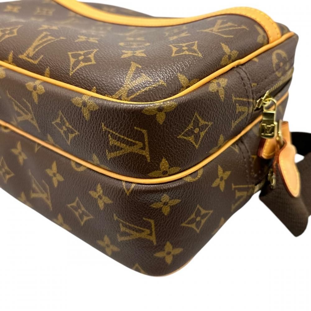 Louis Vuitton Shoulder Bag Reporter PM Crossbody Monogram Canvas Brown Gold — view 8