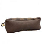 Louis Vuitton Handbag Damier Ebene Trousse Makeup Pouch Canvas Brown Gold — view 3