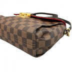 Louis Vuitton Shoulder Bag Croisette 2-Way Crossbody Damier Canvas Brown Gold — view 8