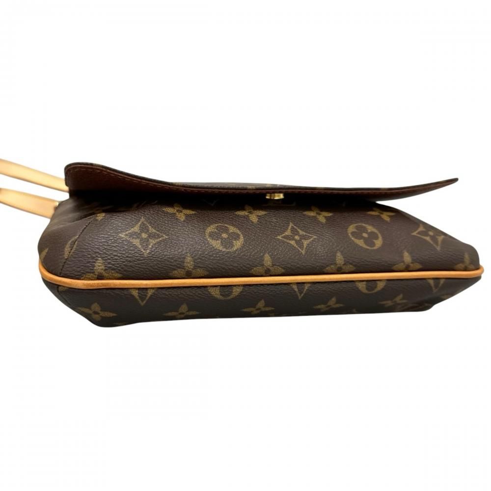 Louis Vuitton Shoulder Bag Musette Tango Long Crossbody Monogram Canvas Brown — view 3