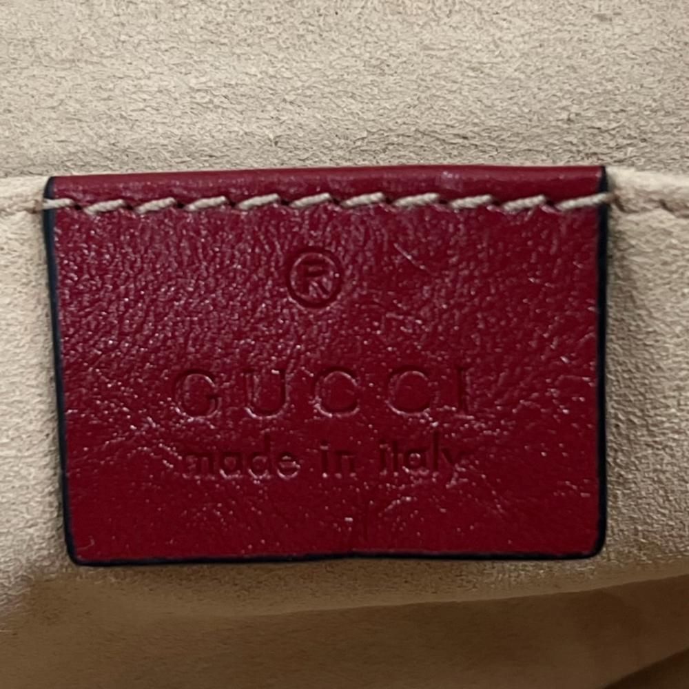 Gucci Belt Bag GG Marmont Quilted Leather Black Red Gold — view 6