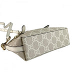 Gucci 2-Way GG Emblem Shoulder Bag Supreme Canvas White — view 3